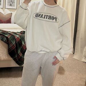 Princess Polly White Sweatshirt